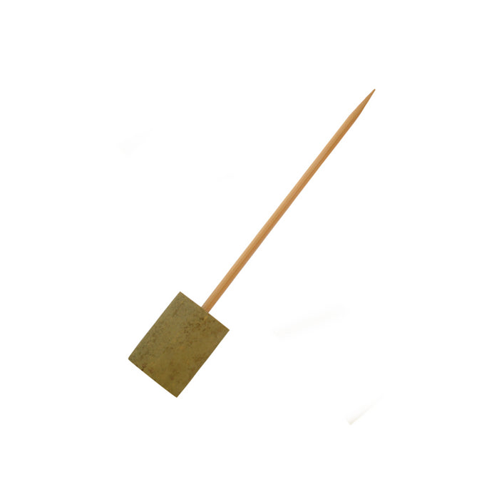 Pincho de bambú bloque de bambú en el extremo 150mm - 20Uds