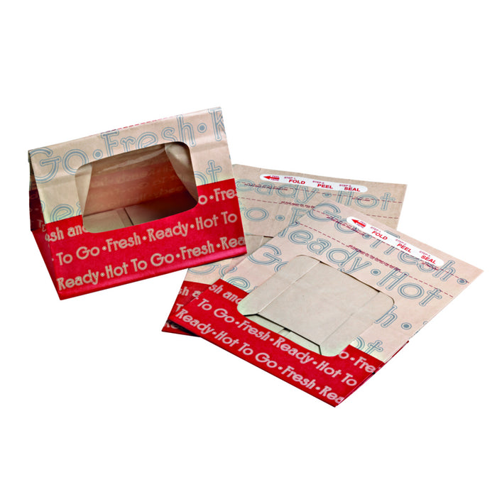 Bolsa de papel Ecokraft reforzada SOS marron con ventana y cierre autoadhesivo 210x130mm A305mm - 250Uds