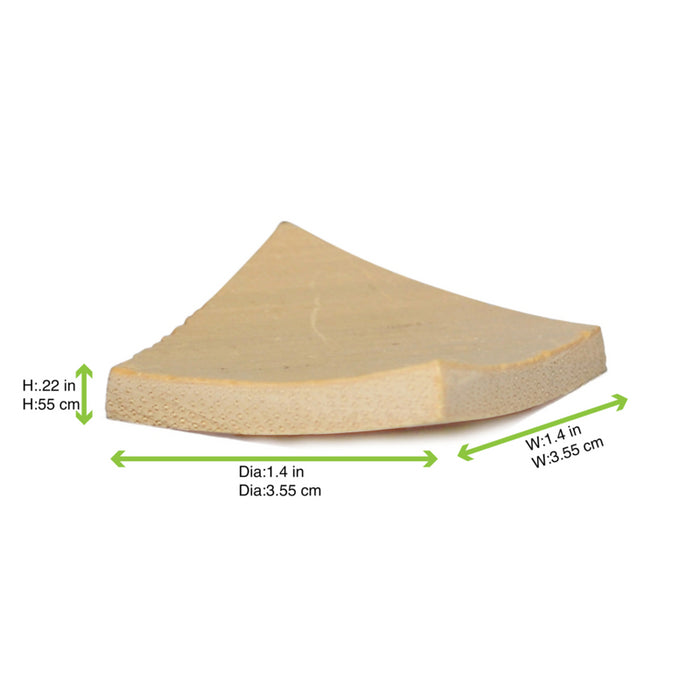 Mini plato de degustación cuadrado de bambú IKI 35x35mm - 100Uds