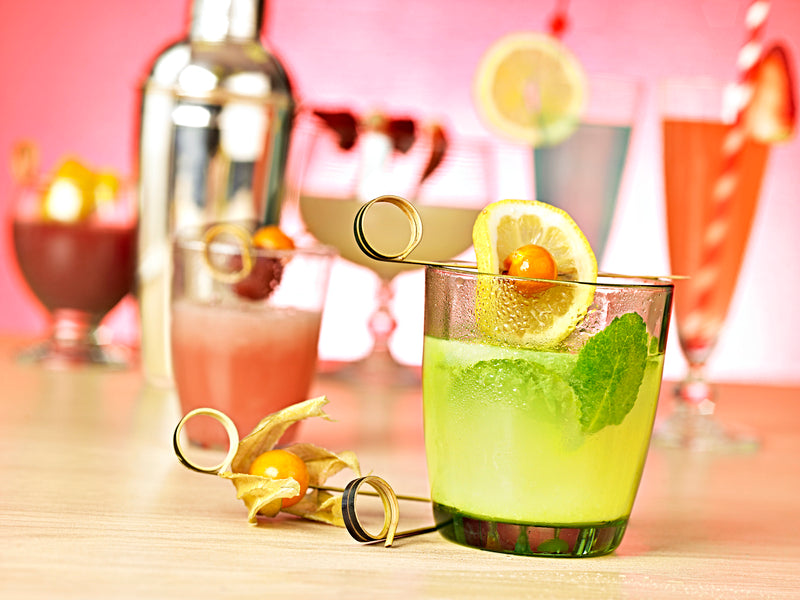 Pinchos de bambú Joyo Rond negros A180mm - 100Uds