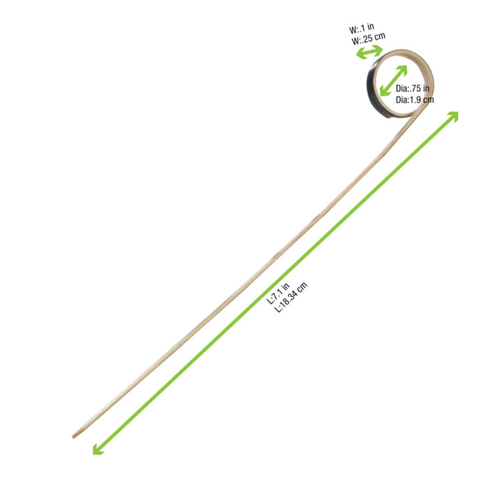 Pinchos de bambú Joyo Rond negros A180mm - 100Uds