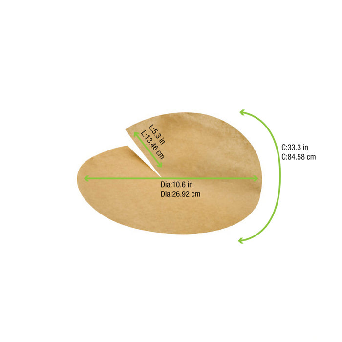 Papel kraft circular antigrasa - 50Uds