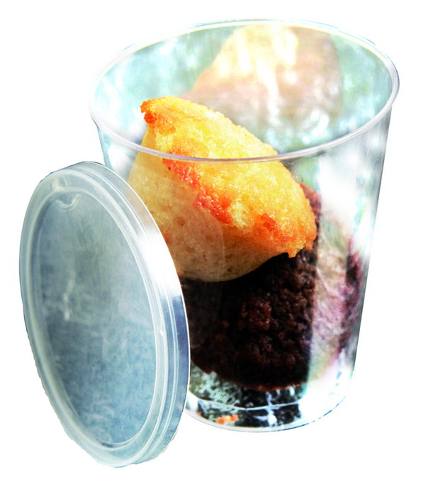 Tapa plana translúcida PP Ø47mm - 1000Uds