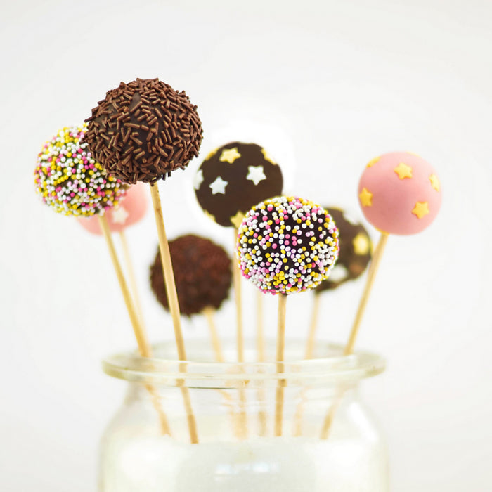 Pincho de madera para pop cakes A95mm - 500Uds