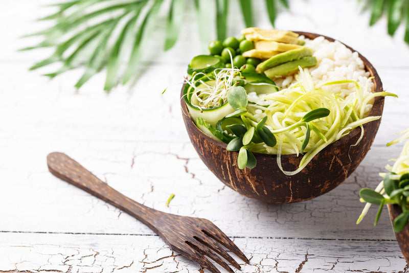 Cuencos de coco natural 170ml A60mm - 10Uds