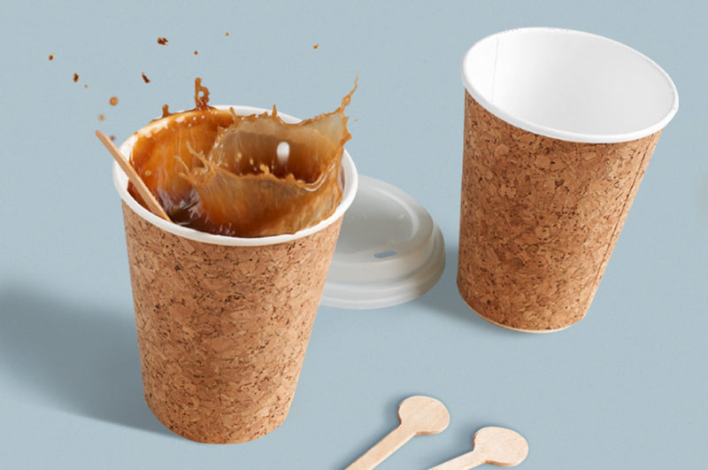 Vaso de cartón y corcho 470ml A136mm - 10Uds