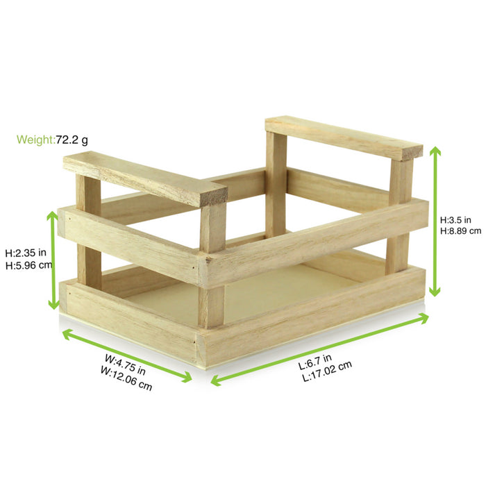 Mini caja de madera 170x120mm A90mm - 12Uds