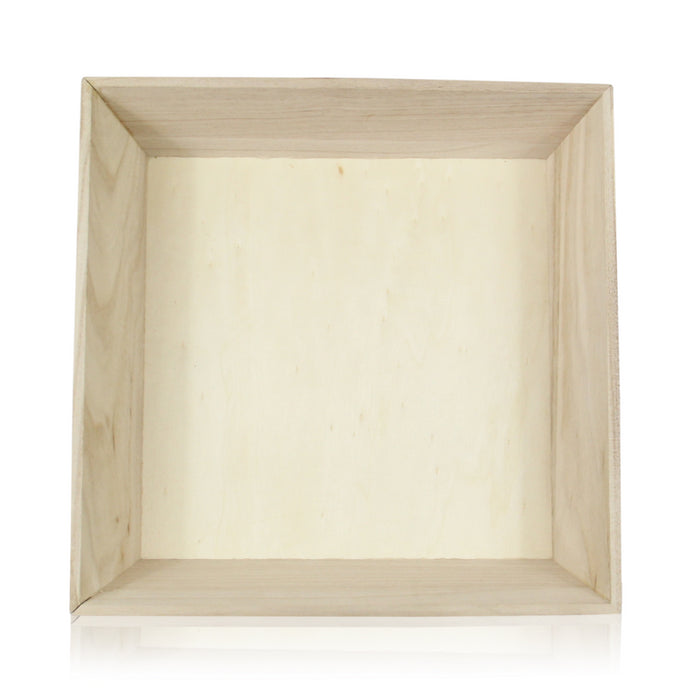 Bandeja cuadrada de madera Noa 260x260mm A66mm - 10Uds