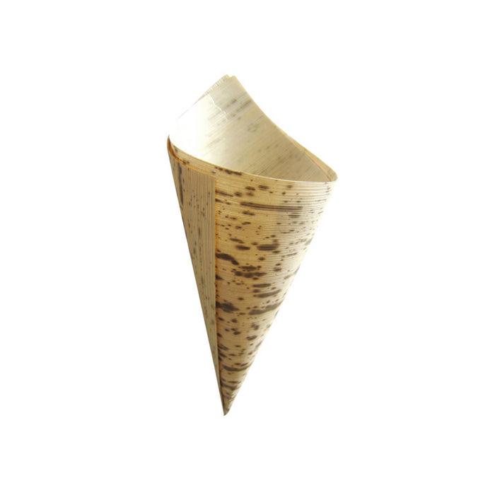 Cono de hoja de bambú 44ml A130mm - 100Uds