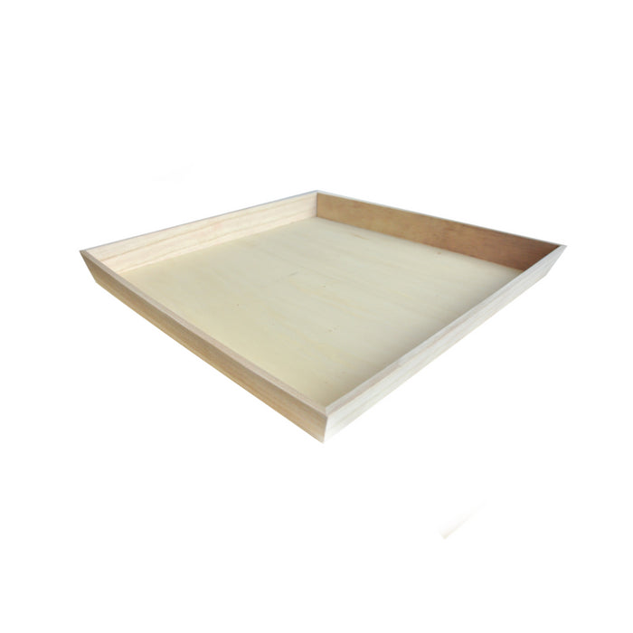 Bandeja cuadrada de madera Noa 390x390mm A40mm - 10Uds