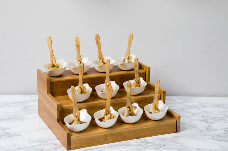 Suporte en bambú rectractable 265x232mm A120mm - 2Uds