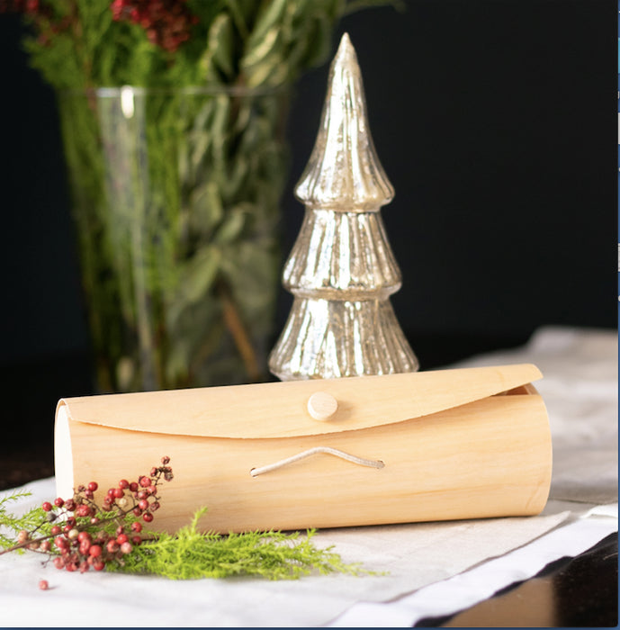 Caja cilíndrica de madera para 7 Macarrones A230mm - 50Uds