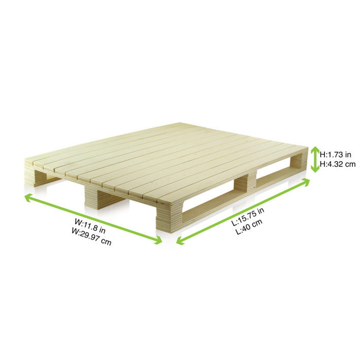 Mini palet de madera 400x300mm A43mm - 6Uds