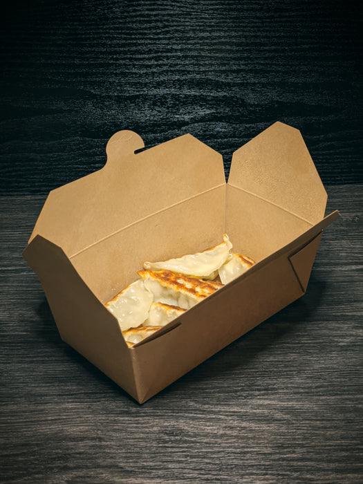 Caja de comida en cartón kraft laminado PE 1000ml 185x102mm A59mm - 50Uds