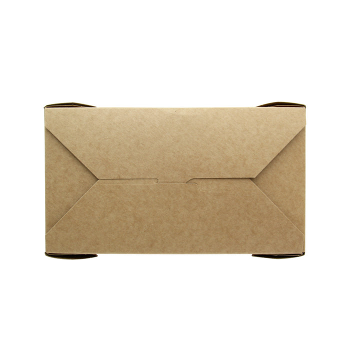 Caja de comida en cartón kraft laminado PE 1000ml 185x102mm A59mm - 50Uds