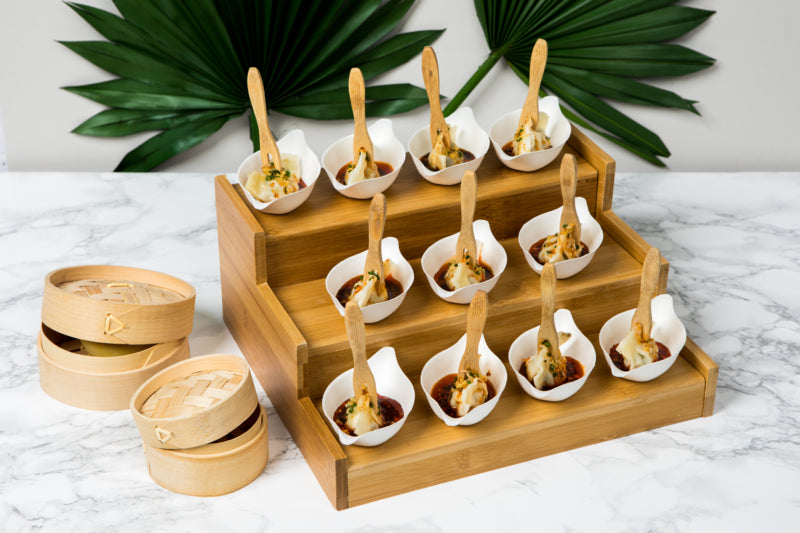 Mini Cocedor al vapor de bambú con tapa DIMYS Ø70mm A50mm - 10Uds