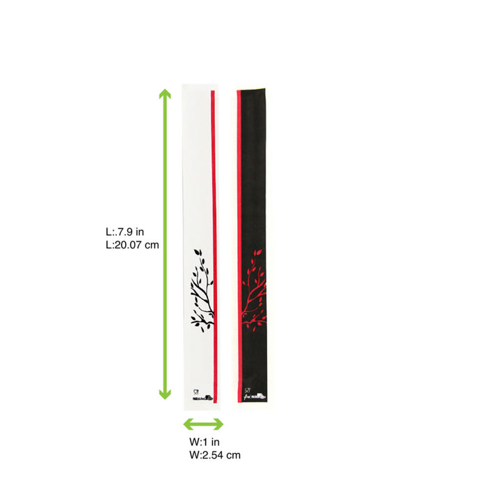 Palillos chinos de madera empaquetados por 2 unidades A203mm - 100Uds