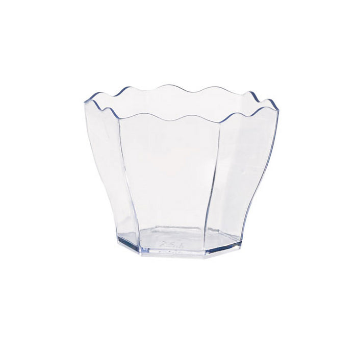 Vasito para degustación flor transparente DEVA en PS 60ml 60x55mm A47mm - 12Uds