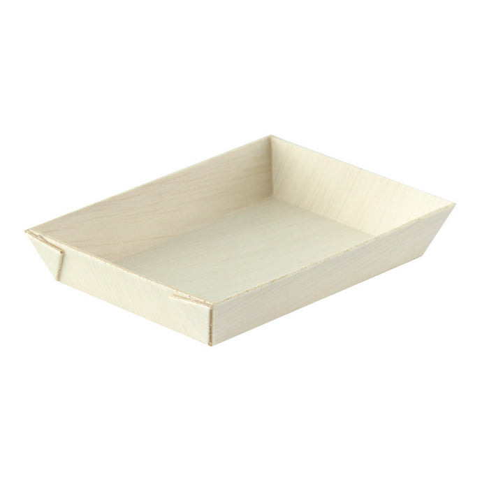 Bandeja de madera rectangular Samouraï 87x61mm A15mm - 20Uds