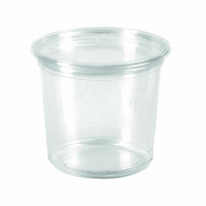 Envase Deli PLA redondo transparente 750ml Ø143mm A69mm - 50Uds