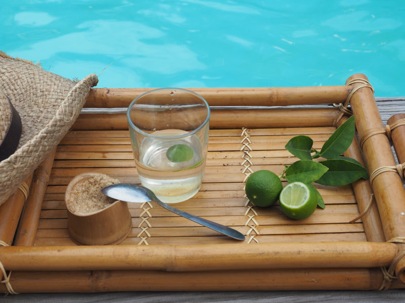 Mini vaso tubo de degustación de bambú ASAHI 60ml A90mm - 20Uds