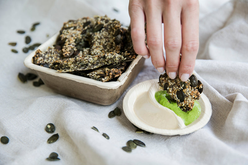 Cuenco cuadrado de hoja de palma 35ml 63x63mm A33mm - 50Uds