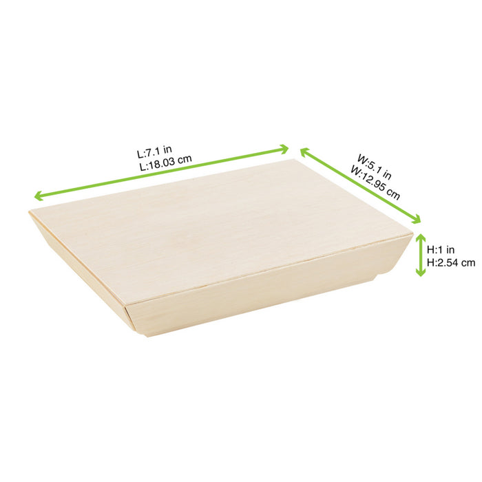 Tapa de madera Samurai para bandeja 130x180mm - 100Uds