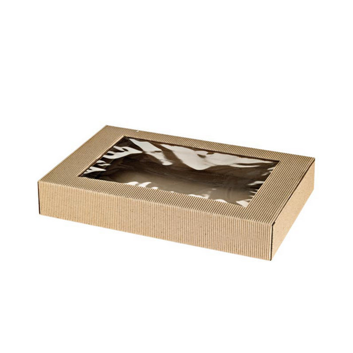Caja rectangular con ventana 292x453mm A72mm - 25Uds