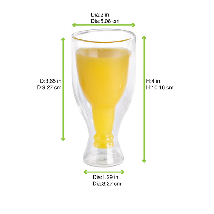 Vaso de vidrio borosilicato 60ml A100mm - 12Uds