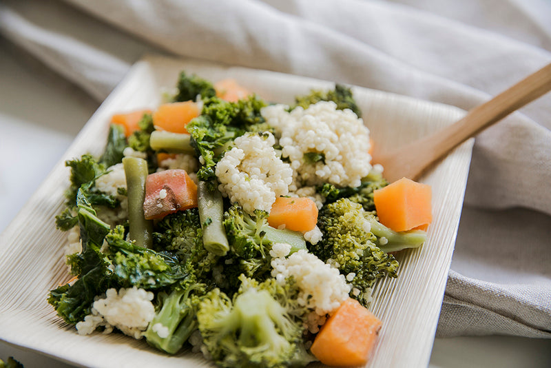 Plato rectangular de hoja de palmera 280x180mm A15mm - 10Uds