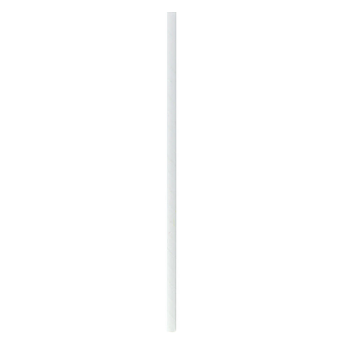 Pajita de papel blanca A260mm - 500Uds
