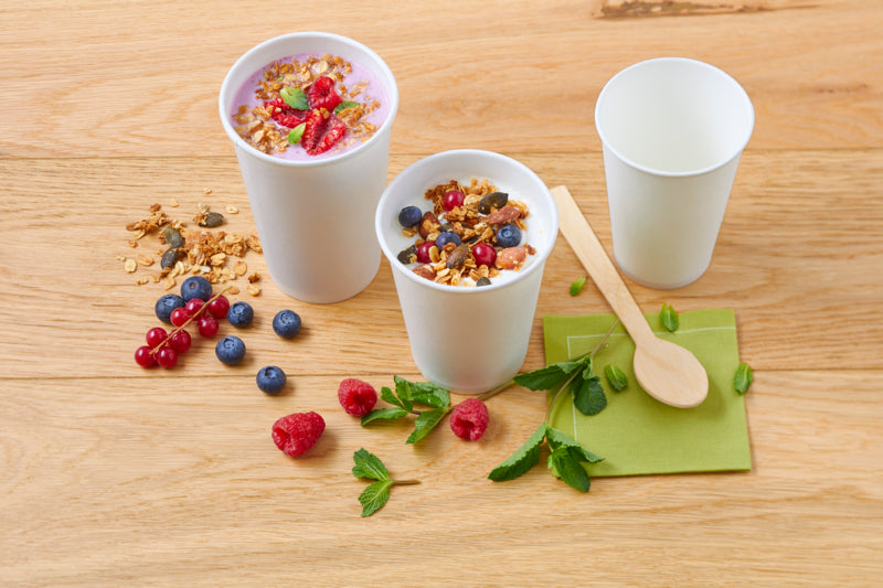 Vaso de cartón blanco para caliente/frío (vendido sin tapa) 570ml A114mm - 50Uds