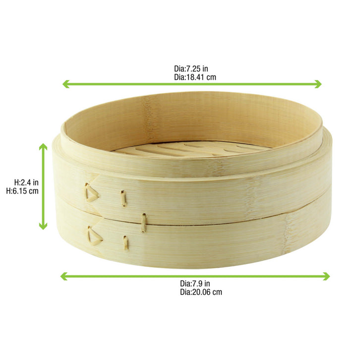 Maxi Cocedor al vapor de bambú DIMYS Ø200mm A74mm - 2Uds