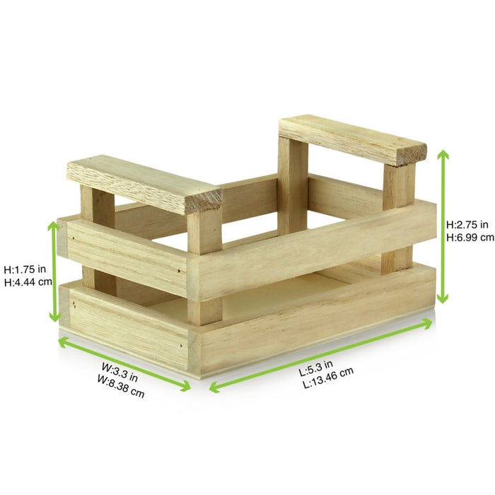 Mini caja de madera 135x85mm A70mm - 48Uds