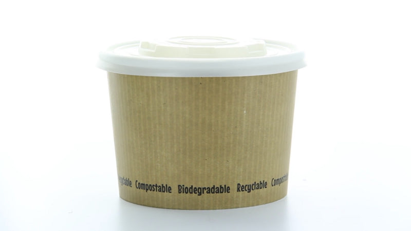 Tapa cúpula marrón con pico vertedor de plástico PS Ø62mm - 100Uds