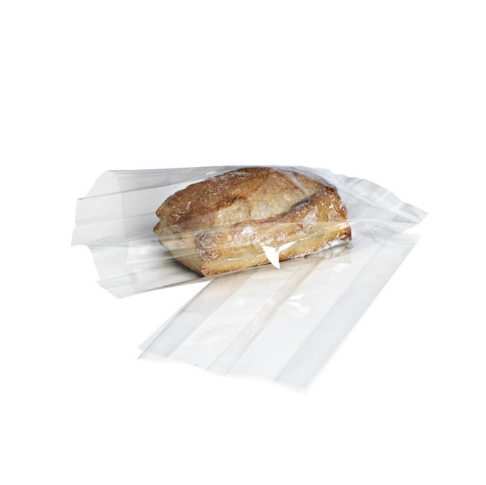 Bolsa PP transparente para bocadillo con fuelle 85x30mm A170mm - 50Uds