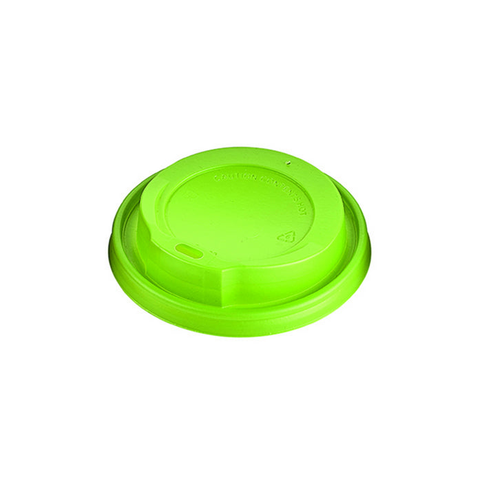 Tapa cúpula verde de PS con pico vertedor Ø90mm - 100Uds