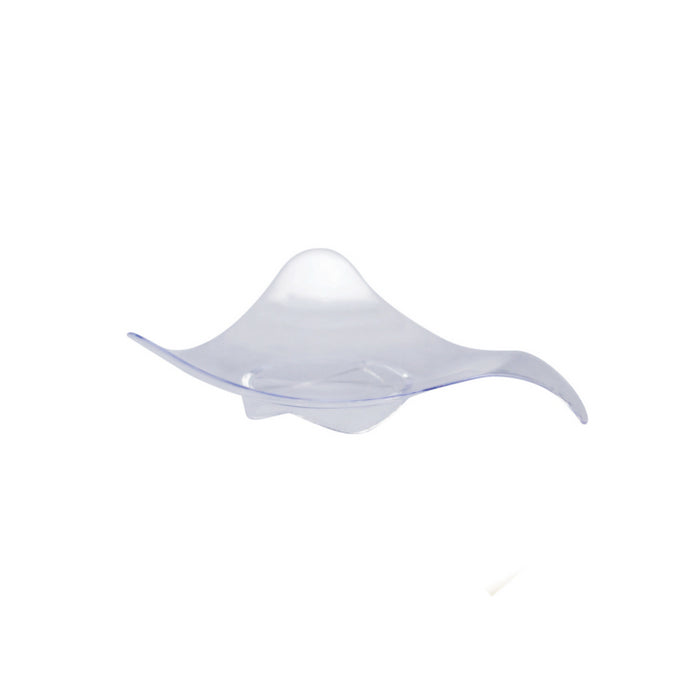 Mini plato transparente triángular. 80x80mm A20mm - 20Uds