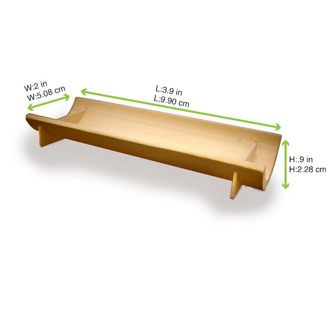 Plato de degustación semi tubular de bambú NAGANO 100x55mm A25mm - 20Uds