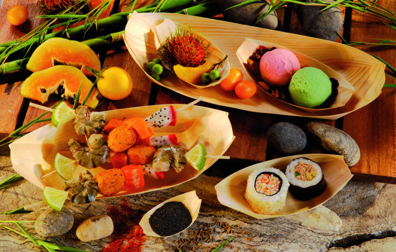 Barquilla de madera 145x75mm A20mm - 50Uds