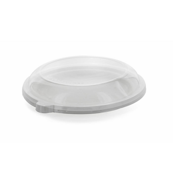 Tapa plana transparente PET Ø176mm A25mm - 100Uds