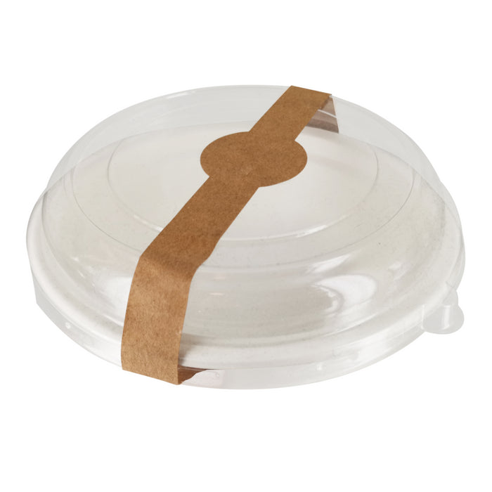 Tapa plana transparente PET Ø176mm A25mm - 100Uds