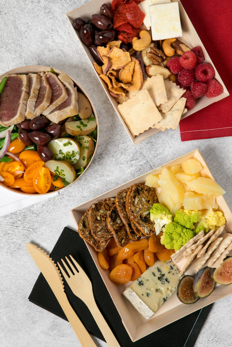 Servilleta de cocktail de algodón roja 200x195mm - 100Uds