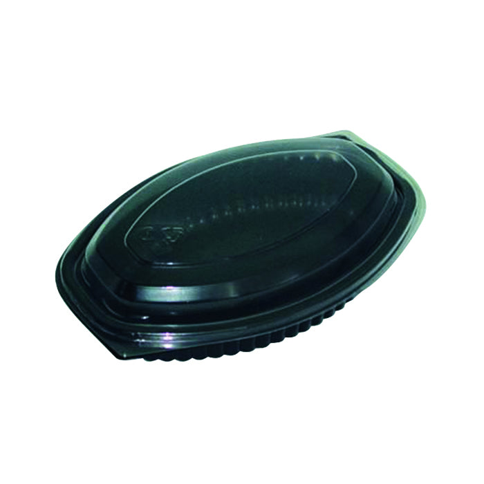 Ensaladera ovalada PP negra 400ml 207x143mm A27mm - 100Uds