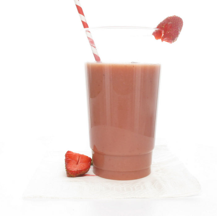 Vaso de postre de plástico PLA transparente 670ml A155mm - 50Uds