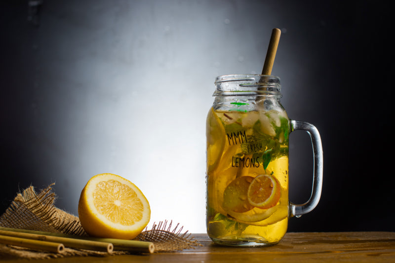 Pajita de bambú para cóctel A145mm - 25Uds