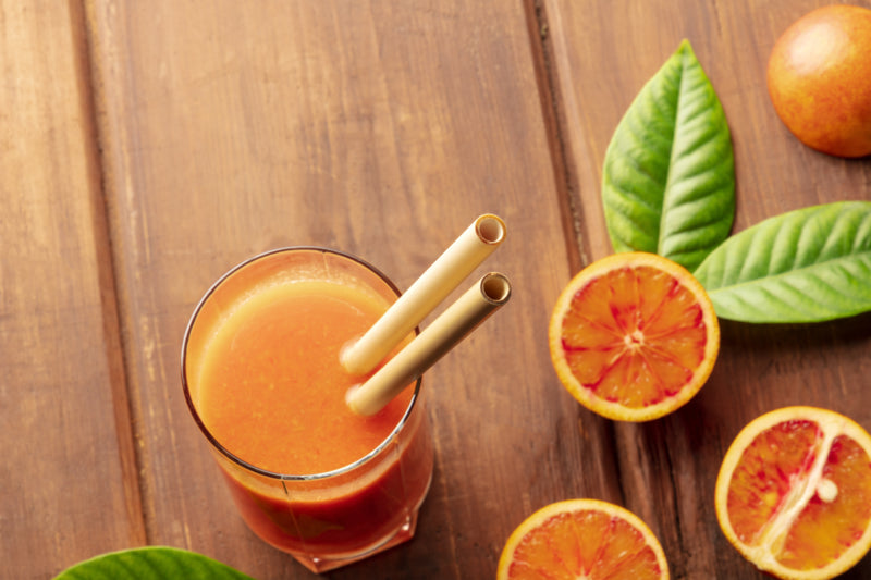 Pajita de bambú para cóctel A145mm - 25Uds