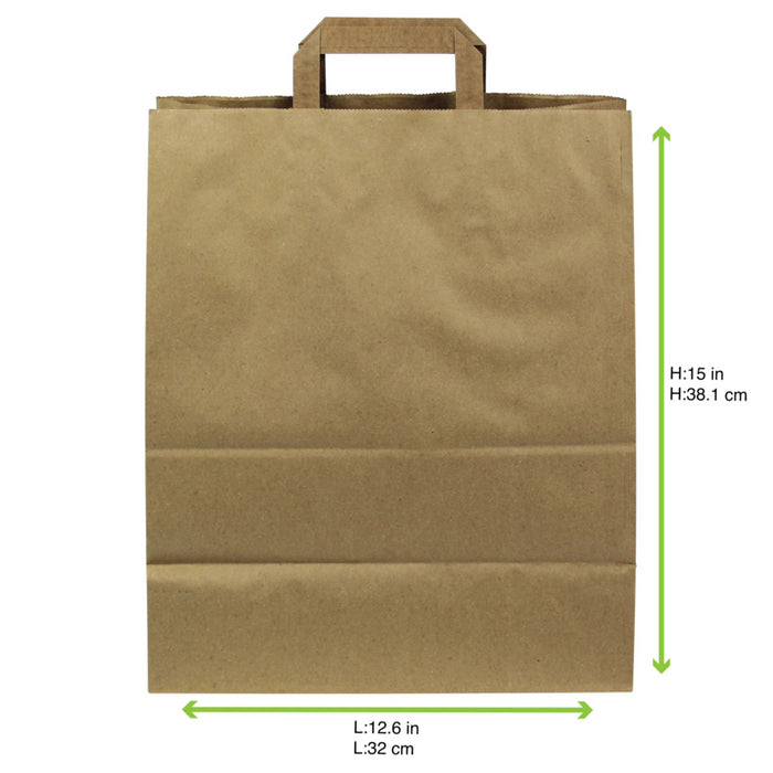 Bolsa de papel kraft con doble capa 320x170mm A380mm - 250Uds