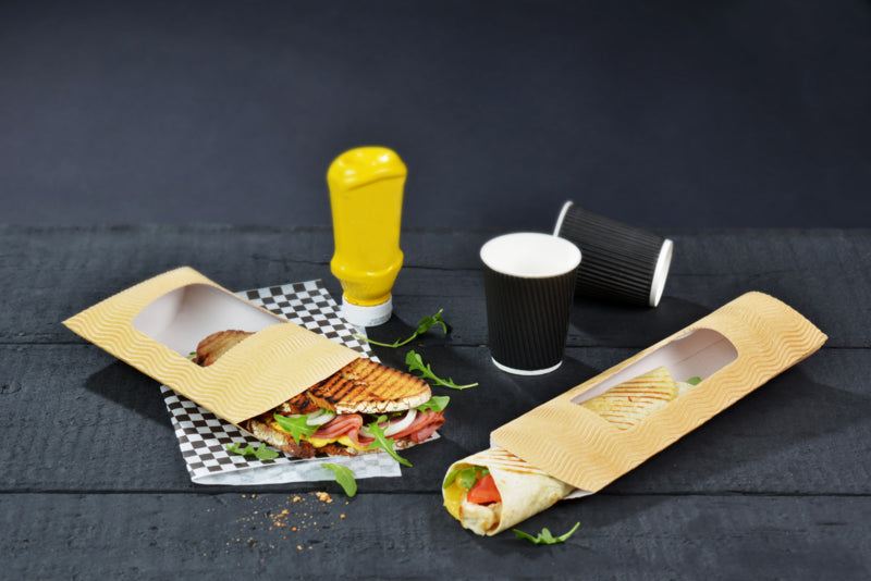 Caja de cartón ondulado para bocadillos 240x100mm A58mm - 450Uds