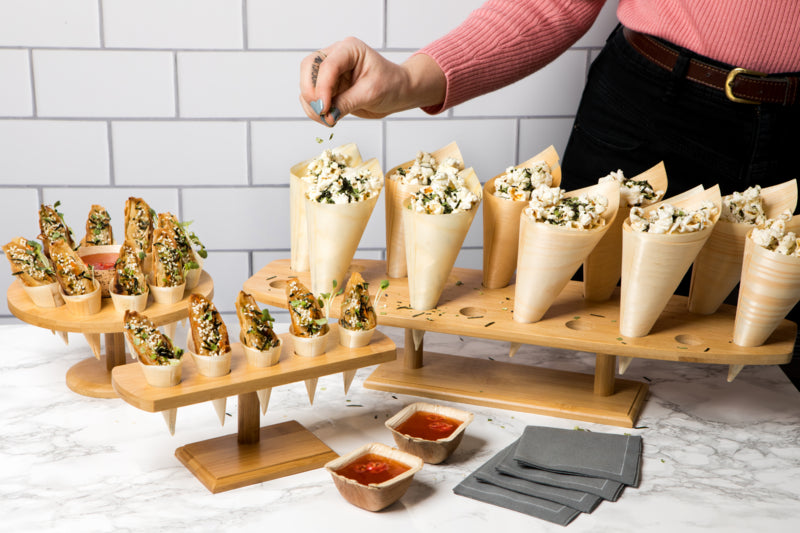 Servilleta de cocktail de algodón gris 200x195,2mm - 100Uds